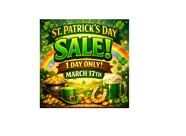 St. Patrick's Day Sale!